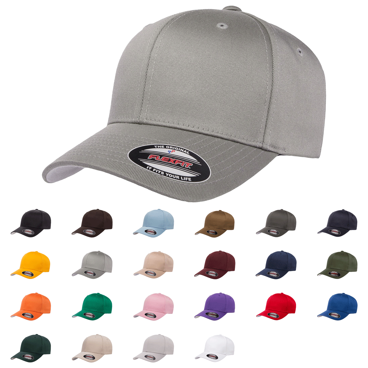 Flexfit® 6277 Wooly Combed, Cotton Blend Cap - 6277